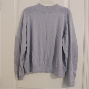 Eloquii light blue sweater with elbow pads